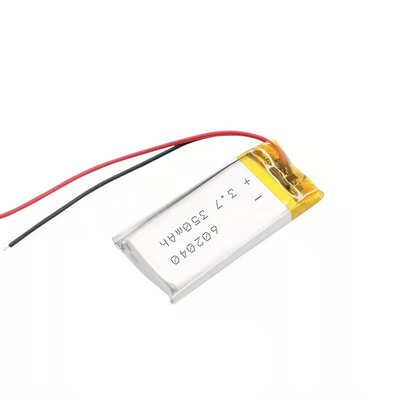 cellule de batterie rechargeable d'ion de lithium de la batterie 0.35A de polymère de lithium de 350mAh 3.7v