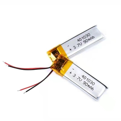 401030 petit paquet de batterie d'ion de lithium du paquet 3.7v 100mAh de batterie de polymère d'ion de Li