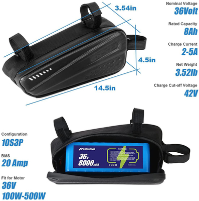 Batterie au lithium imperméable de scooter 36V 12Ah/batterie d'ion de lithium de 8AH 48V 10ah