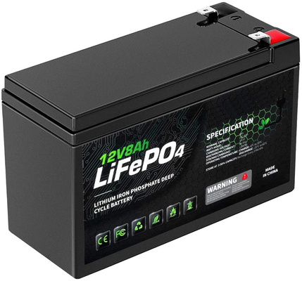 Batterie lithium-ion rechargeable 8AH 12 V à cycle profond NCM BMS