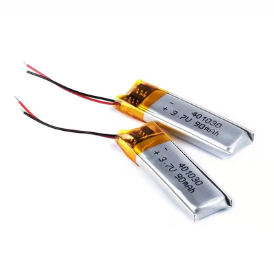 401030 petit paquet de batterie d'ion de lithium du paquet 3.7v 100mAh de batterie de polymère d'ion de Li
