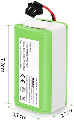 14.4V 2600mAh Remplacement Aspirateur Batterie Au Lithium Rechargeable 7.7kg