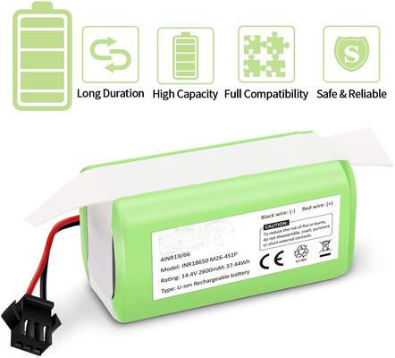14.4V 2600mAh Remplacement Aspirateur Batterie Au Lithium Rechargeable 7.7kg