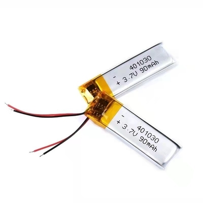 401030 batterie rechargeable au lithium polymère 0.09A 90mAh BT casque batterie