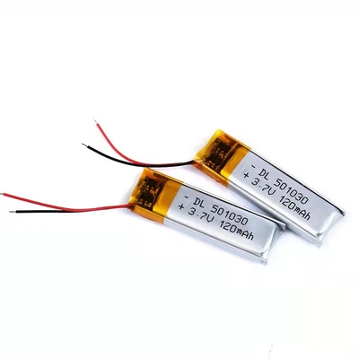 120mAh Lithium Polymer Battery 0.12A Casque Bluetooth Batterie rechargeable 1S1P