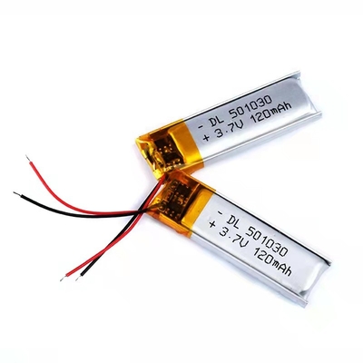 120mAh Lithium Polymer Battery 0.12A Casque Bluetooth Batterie rechargeable 1S1P