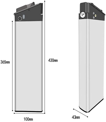 4.25v vélo batterie au lithium poids léger TB108 E vélo batterie 48v 12.8ah
