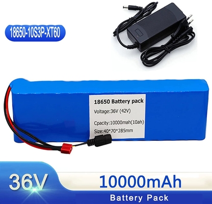 Batterie au lithium-ion de voiture électrique BMS 10AH de paquet de batterie au lithium de 36V 18650