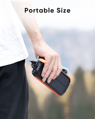 Dynamo Chargeur Solaire Portable Imperméable / Power Bank 26800mAh UN38.3