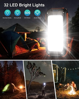 Dynamo Chargeur Solaire Portable Imperméable / Power Bank 26800mAh UN38.3