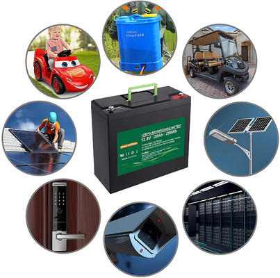 Cycle profond IP67 de batterie d'ion de lithium de la batterie LiFePO4 de phosphate de lithium 20ah 12v