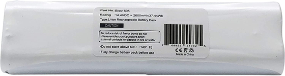 1605 16052 Batterie au lithium pour aspirateur Bissell compatible